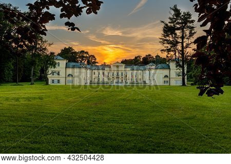 State Castle Kynzvart At Night - Castle Is Located Near The Famous West Bohemian Spa Town Marianske 