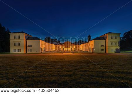 State Castle Kynzvart At Night - Castle Is Located Near The Famous West Bohemian Spa Town Marianske 