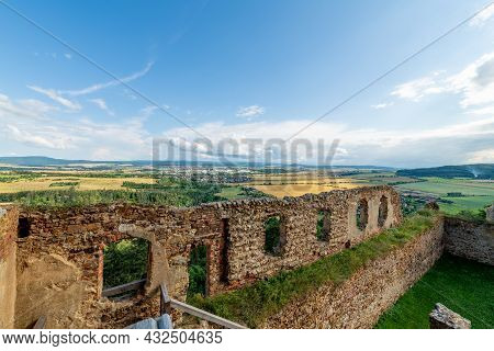 Ruin Of King´s Castle Tocnik (točník) In Central Bohemia - Czech Republic. It Was Built By The Czech