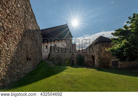 Ruin Of King´s Castle Tocnik (točník) In Central Bohemia - Czech Republic. It Was Built By The Czech