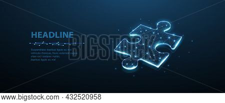 Puzzle. Business Stategy, Success Solution, Jigsaw Games Symbol. Idea Metaphor. Creative Idea, Conne