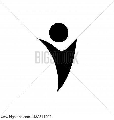 Non Profit Logo, People, Healthy Vector Illustration.