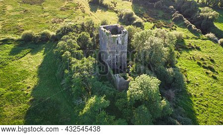 An Aerial Photograph Of The Ruins Of Kilcrea Castle In County Cork Ireland