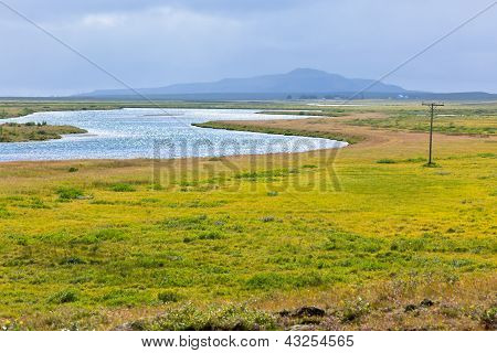 Jezero v Pingvellir národním parku, Island