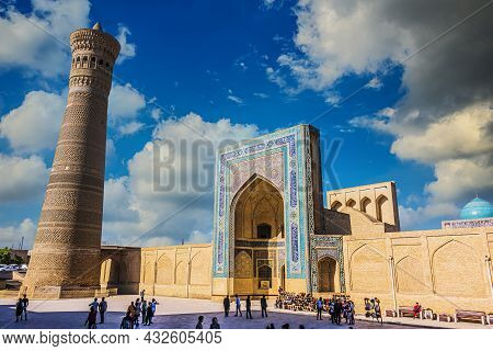 Bukhara, Uzbekistan - May 1, 2019: Po-i-kalan Or Poi Kalan, An Islamic Religious Complex Located Aro