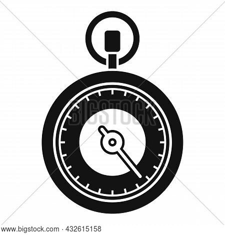 Minute Stopwatch Icon Simple Vector. Watch Timer. Stop Clock