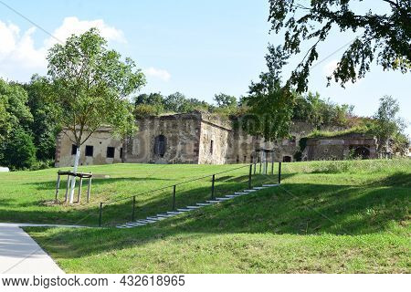 Ruin Of Prussian Forst Asterstein, Koblenz East Side Of The Rhine