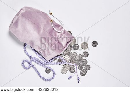 Concept Of Islamic Finance On White Background. Sharia-compliant Finance - Banking Or Financing Acti