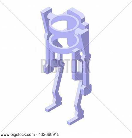 Exoskeleton Icon Isometric Vector. Robot Suit. Human Exosckeleton