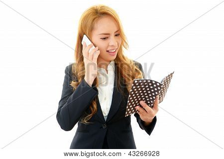 Smartphone? en vrouw