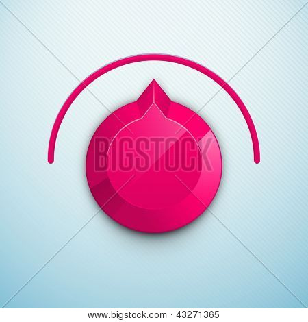 Modern Audio or video player on colorful waves background.