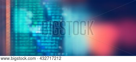 Futuristic Digital Technology Vector Background. Cyber Attack, Ransomware, Malware, Scareware Concep