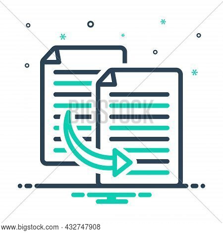 Mix Icon For Copy Duplicate Replicate Paste Share File Document Folder Sharing Application Interface