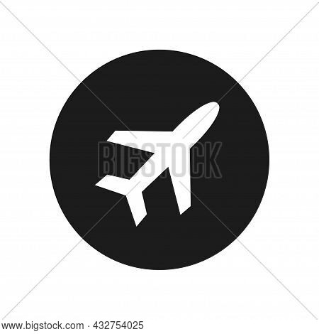 Airplane Icon. Airport And Air Transport Concept. Vector Illustration