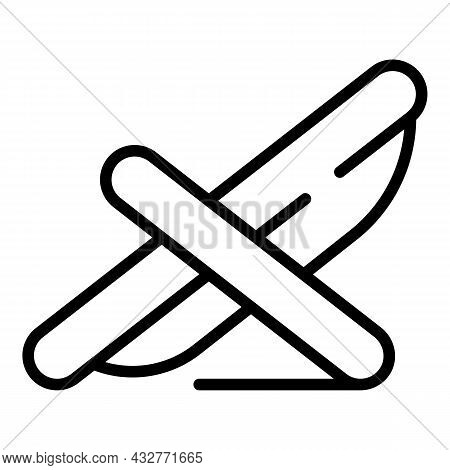 Deckchair Icon Outline Vector. Relax Chair. Longue Chaise