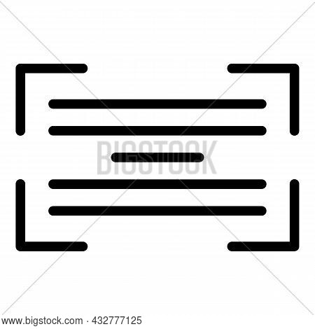 Frame Barcode Icon Outline Vector. Qr Code. Scan Qrcode