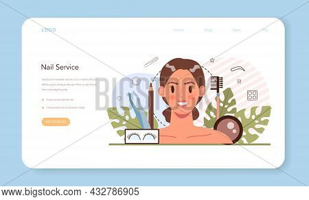 Lashmaker Web Banner Or Landing Page. Beauty Center Procedur