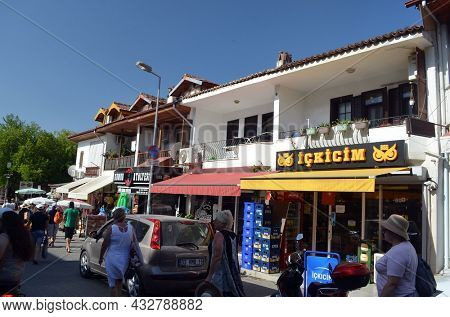 Akyaka - slow city in Turkey.August 1,2021. Mugla,Turkey