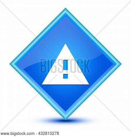 Report Problem Icon Isolated On Special Blue Diamond Button Illustration