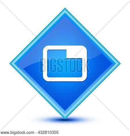 Tab Icon Isolated On Special Blue Diamond Button Illustration