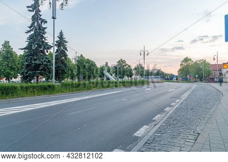 Czestochowa, Poland - June 6, 2021: Sunset On Ignacy Daszynski Square.
