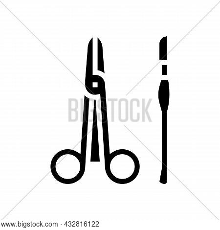 Equipment Surgery Glyph Icon Vector. Equipment Surgery Sign. Isolated Contour Symbol Black Illustrat