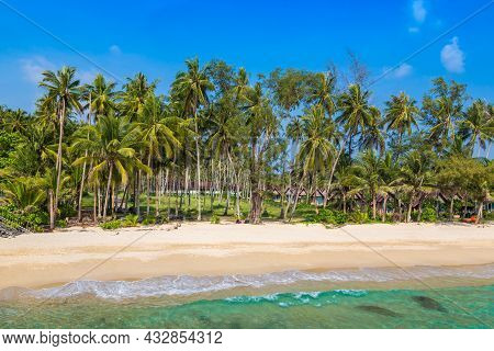 Ao Tapao Beach At Koh Kood Island, Thailand In A Sunny Day