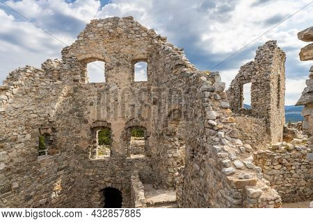 Ruins of Hrusov Castle, Zlate Moravce District, Nitra Region, Slovakia