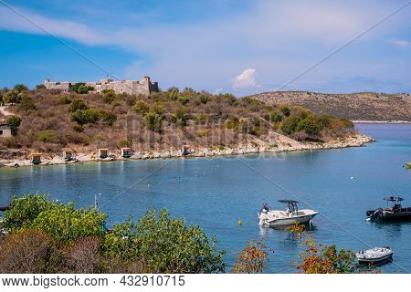 Famous Bay Porto Palermo In South Of Albania