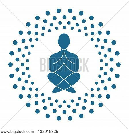 Abstract Ornate Icon For A Yoga Studio.