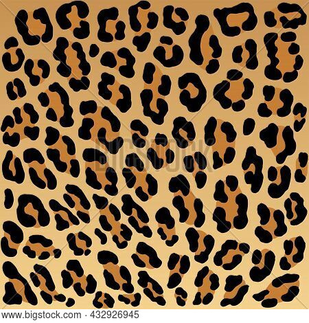 Leopard Seamless Pattern, Vector Design And Isolated Background Seamless.
