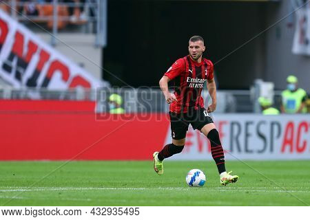 Milano, Italy. 12 September 2021. Ante Rebic Of Ac Milan  During The Serie A Match Between Ac Milan 