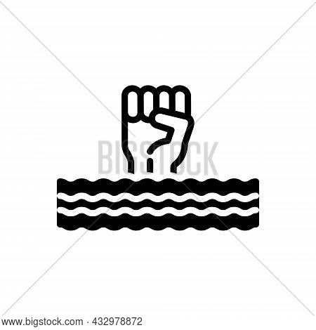 Black Solid Icon For Cope Face Brave Daredevil Wrath Suffer Endure Confront Challenge Cope-with