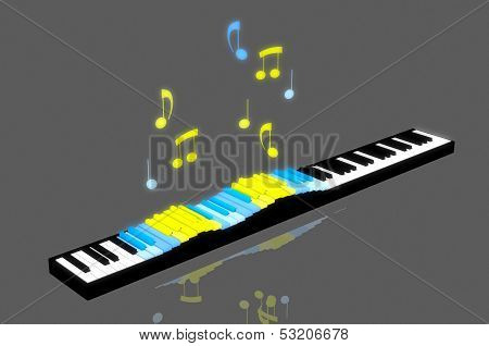 Piano keys