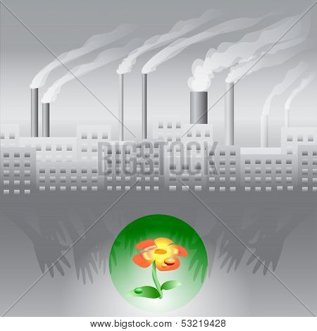 protection of the ecology from the factory