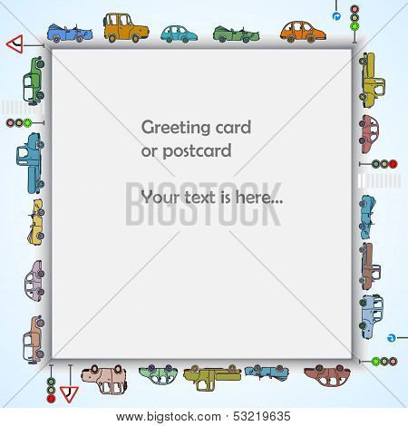Cars frame square