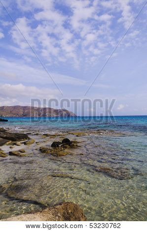 View Of Kedrodasos Beach, Island Of Crete, Greece