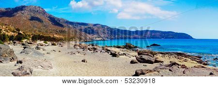 Amazing View Of Kedrodasos Beach, Island Of Crete, Greece