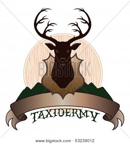 Taxidermy Design With Banner