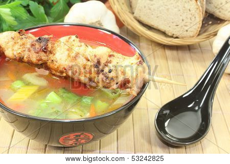Hot Asian Chicken Consomme
