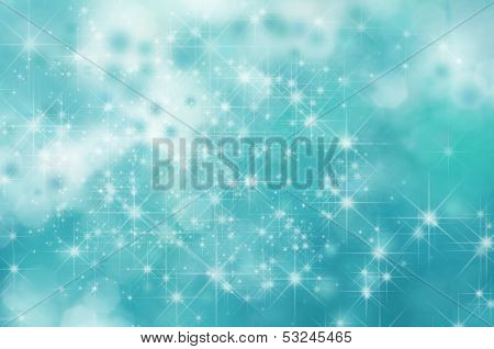 Turquoise Star Background