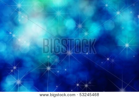 Stars And Bokeh Background
