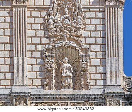 Statue In Duomo Front View