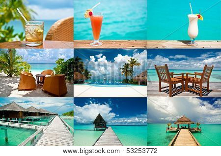 Tropical Holidays Collage