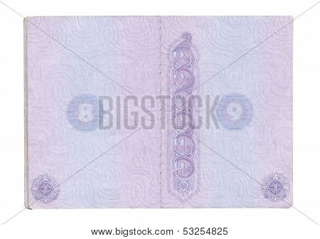 Opened Russian passport