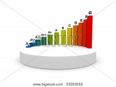 Gradient Blue Over Green To Red