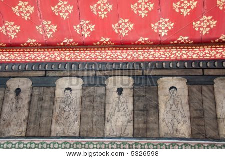 古代のタイ式マッサージの図