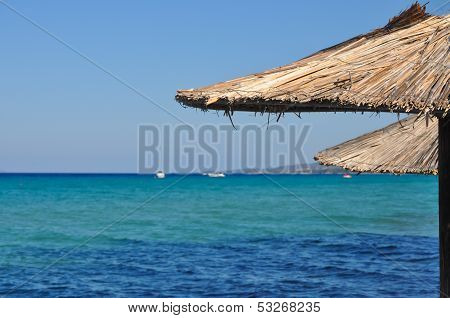 Parasol On A Beach