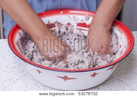Making Masa For Tamales