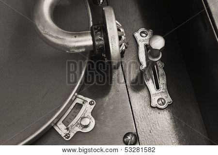 Vintage Gramophone Phonograph Closeup With Turntable and Needle III
** Note: Slight graininess, best at smaller sizes